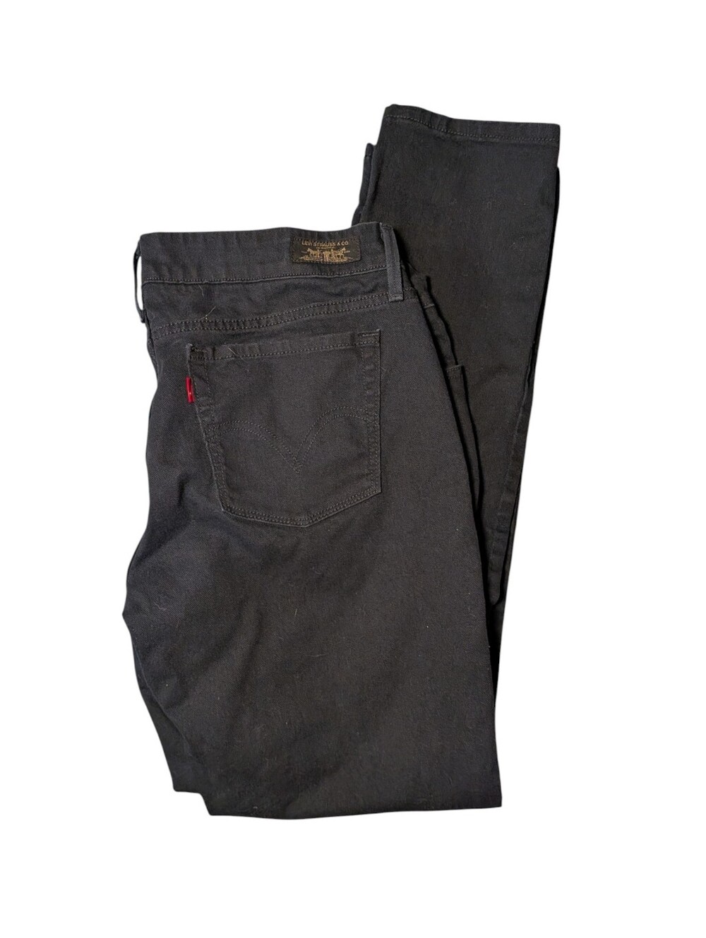 Levis 545 Women's  Black Low Rise Skinny Leg Jeans Like New Size 14